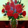 DELORES' ROSES
Oil on wrapped canvas
20" X 16" 

~SOLD~